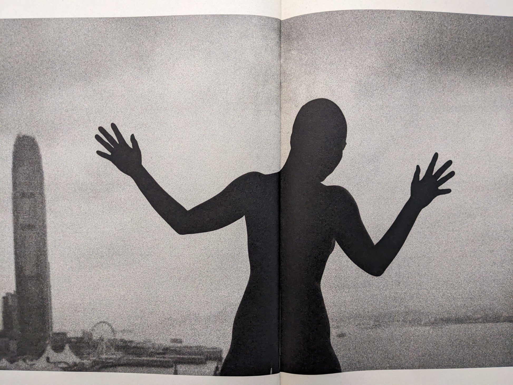 Black silhouette of a woman in Far East Obsession by Mark Pearson.