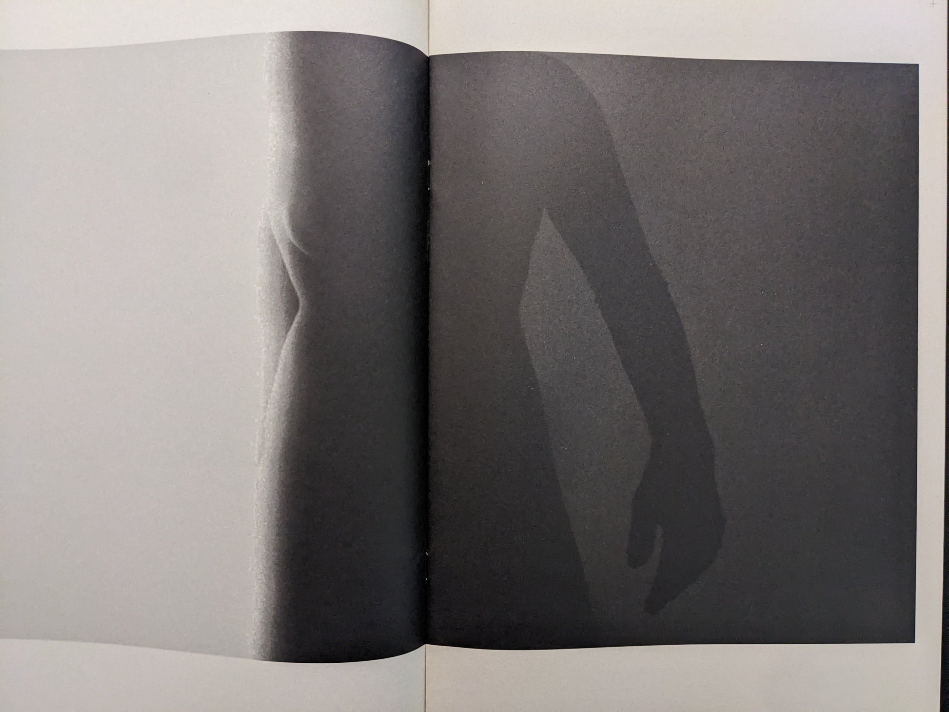 Abstract silhouette of a hand in Far East Obsession photobook by Mark Pearson.