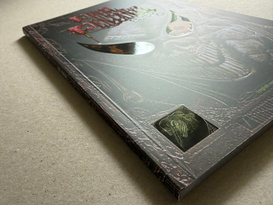 Final Fentanyl softcover shown at an angle, with the glossy cover and spine visible.