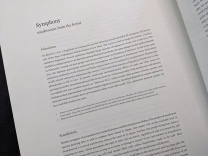 Text spread about the Fukushima nuclear disaster and its ecological impact