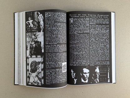 Open spread from GIFTNÅLEN no 1 by Kristian Olsson, showing dense black-and-white collage pages with text columns, occult imagery, and portrait fragments.