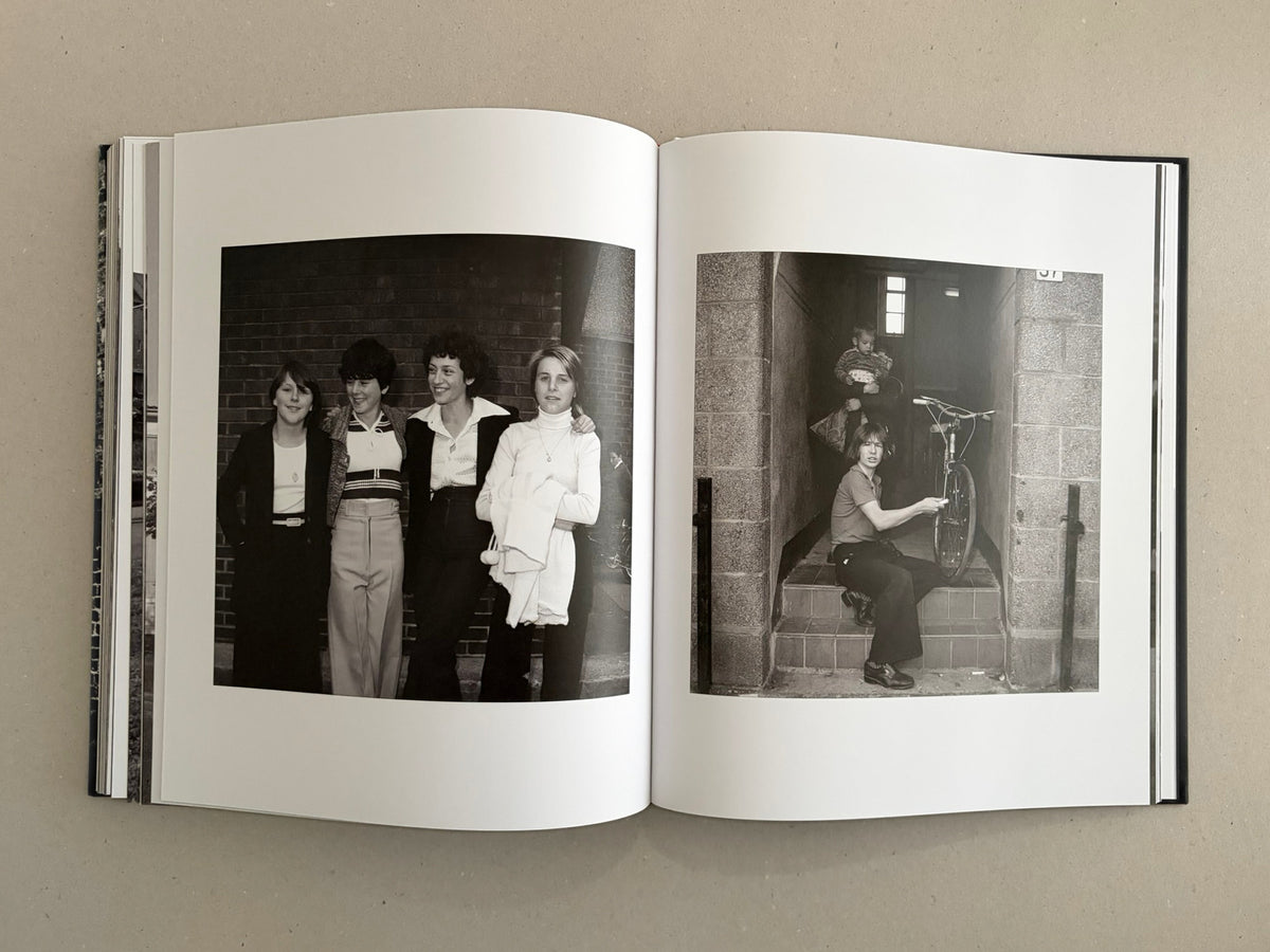 Open Gorbals by Peter Christopherson showing a two-page spread of black-and-white photographs.