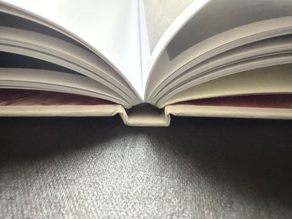 Gut Feeling by Kristina Rozhkova, open book showing the page edges and spine