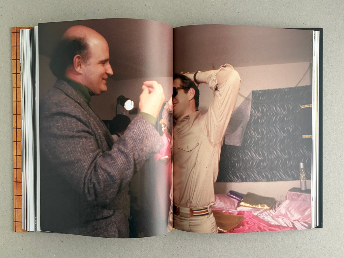 Open spread of HARDCORE by Eric Kroll, showing two men at an indoor party scene.