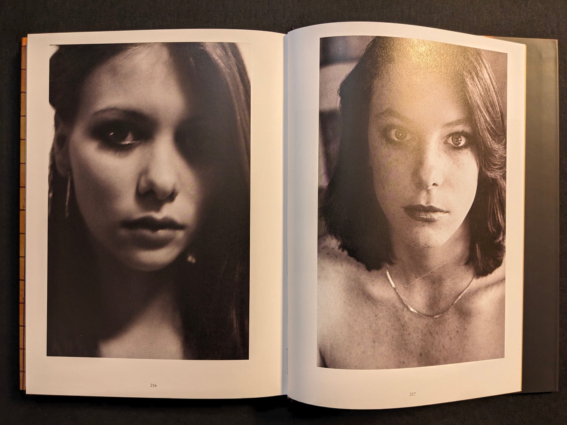 Black-and-white portrait spread from “HARDCORE” by Eric Kroll (Timeless Edition).