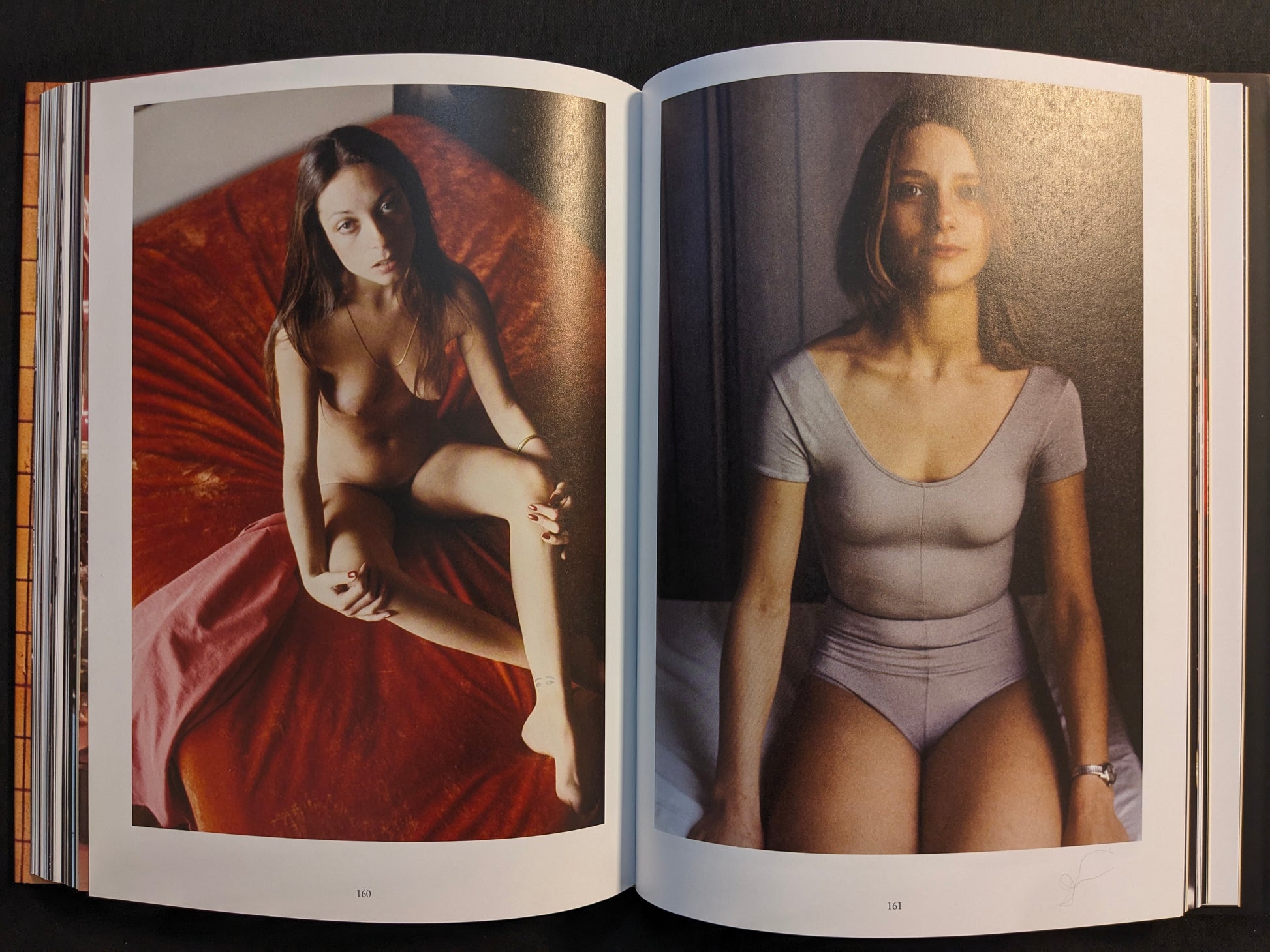 Interior spread with a portrait and a nude photograph (adult content), from “HARDCORE” by Eric Kroll (Timeless Edition).