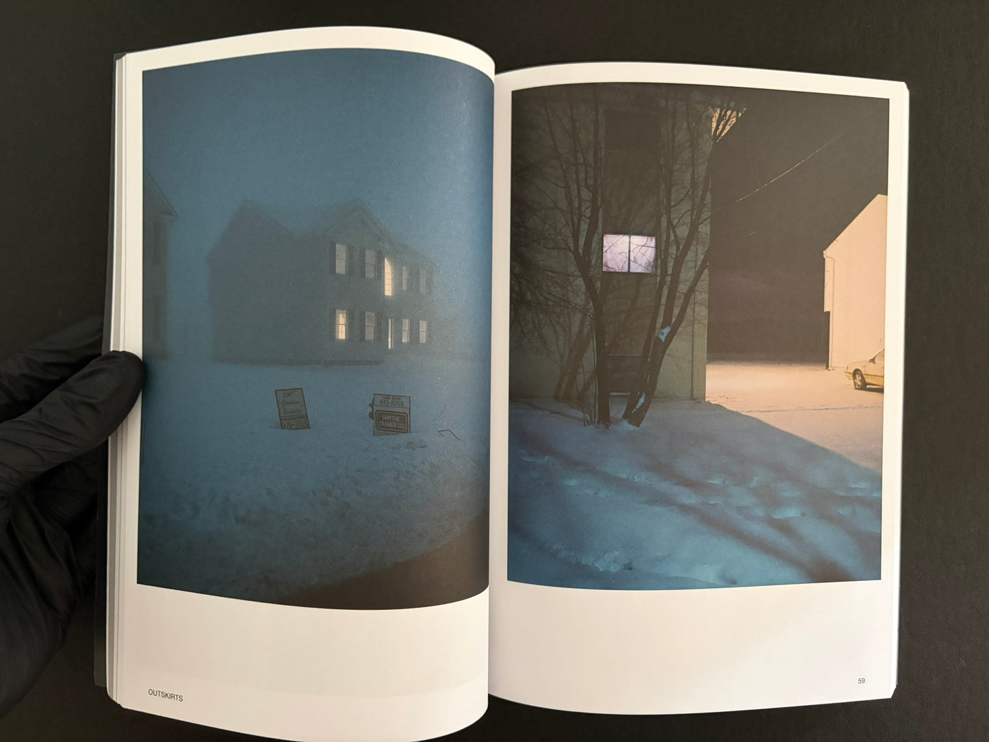 Hotshoe Issue 210: Todd Hido interior spread with two suburban night photographs