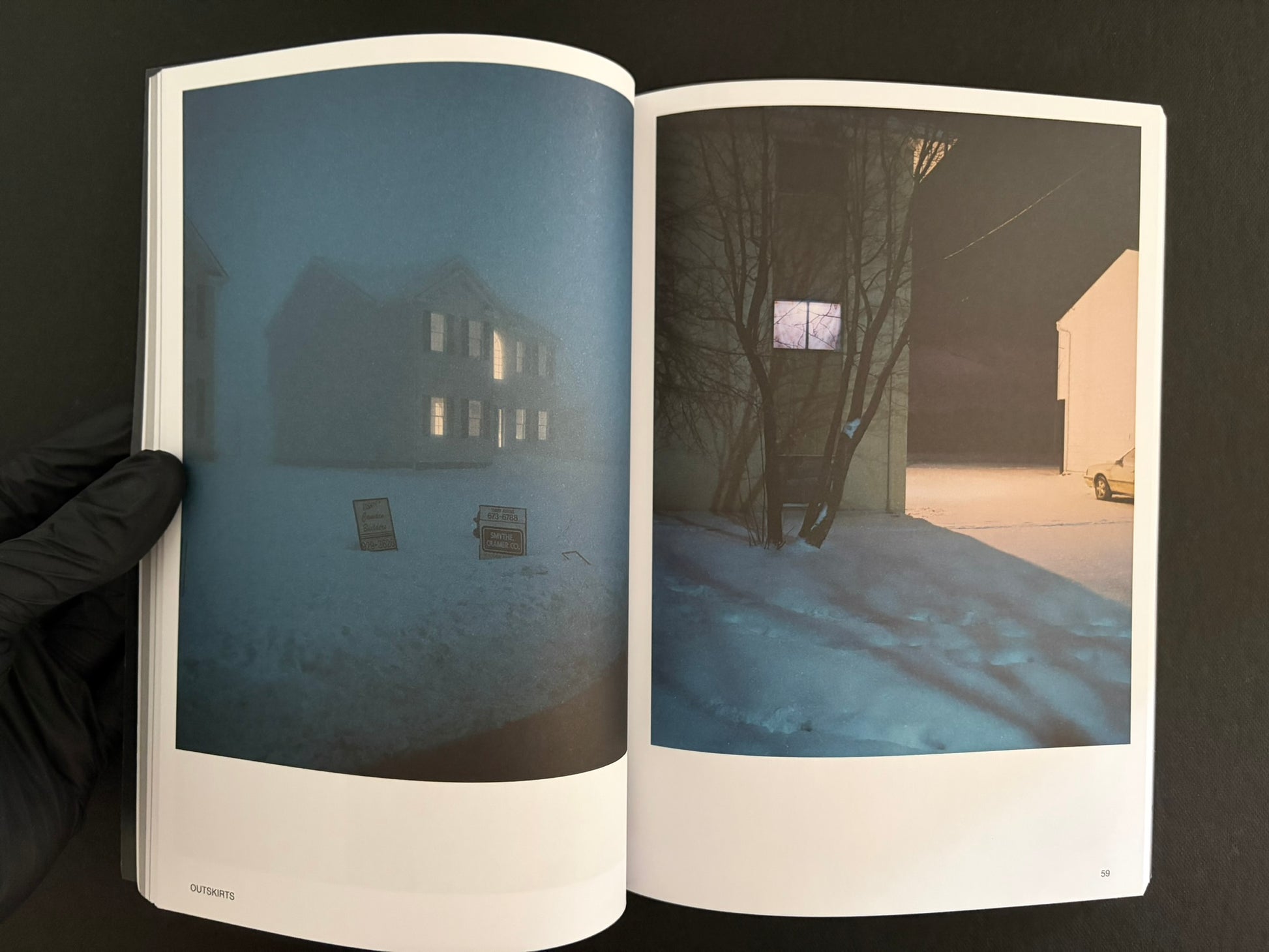 Hotshoe Issue 210: Todd Hido interior spread with two suburban night photographs