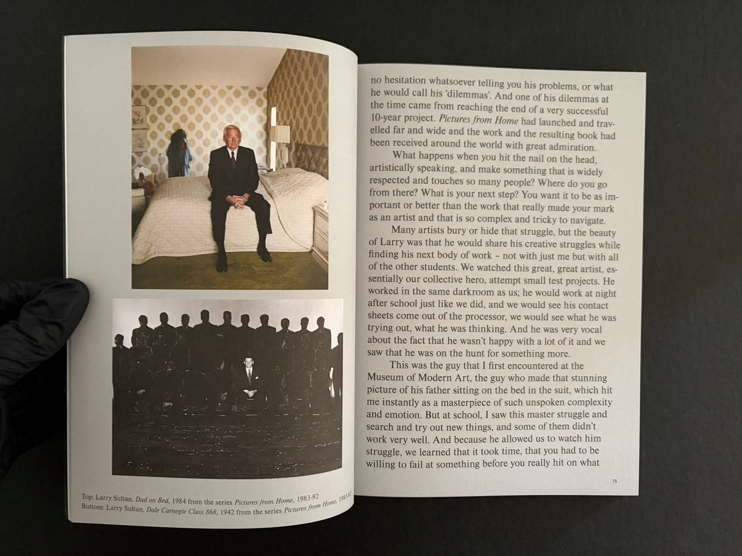 Hotshoe Issue 210: Todd Hido interior spread with a portrait on the left and text on the right