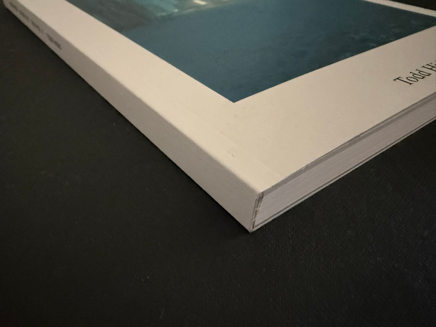 Hotshoe Issue 210: Todd Hido, close view of the cover and spine on a black surface
