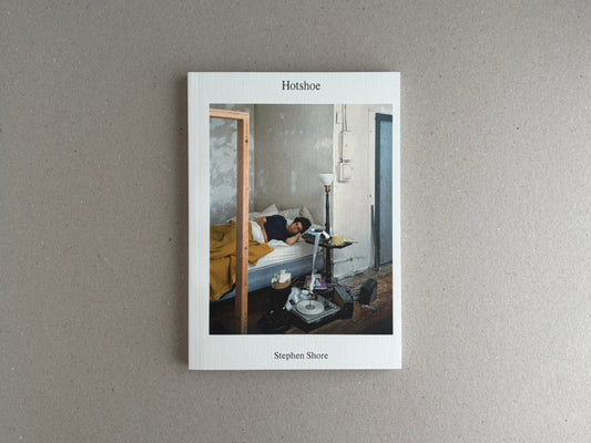 Hotshoe Issue 214: Stephen Shore shown front cover on a light grey surface.