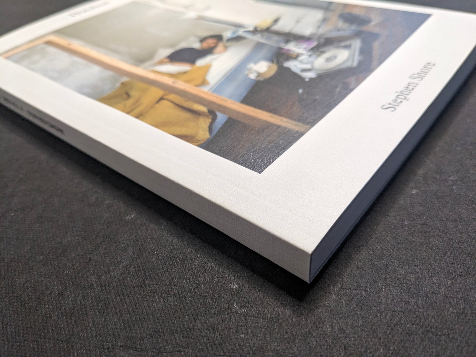 Angled view of the spine and front cover of Hotshoe International Issue 214: Stephen Shore.
