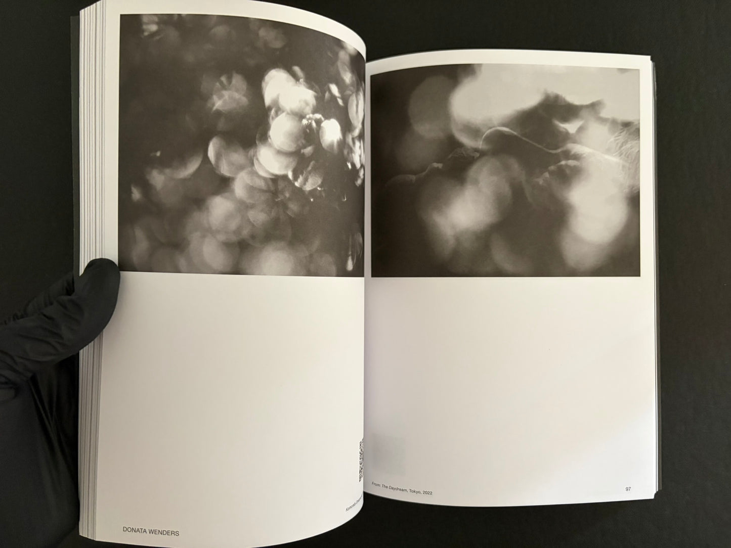 Interior spread from Hotshoe Issue 215 with two blurred black-and-white images