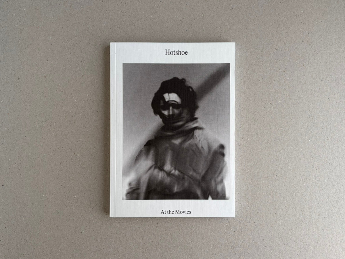 Front cover of Hotshoe Issue 215: At the Movies, showing a black-and-white portrait on a white cover.
