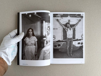 Open spread of Hotshoe Issue 215: At the Movies, showing black-and-white film set photographs and a page number 21.