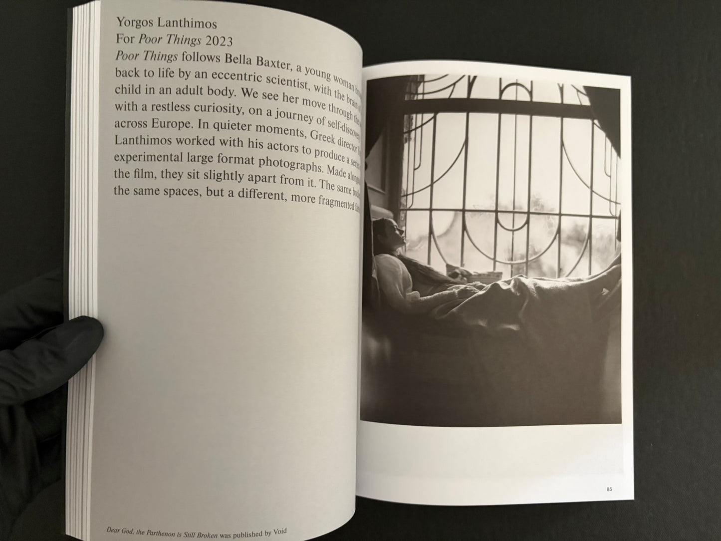 Interior spread from Hotshoe Issue 215 with a reclining figure and a close-up portrait
