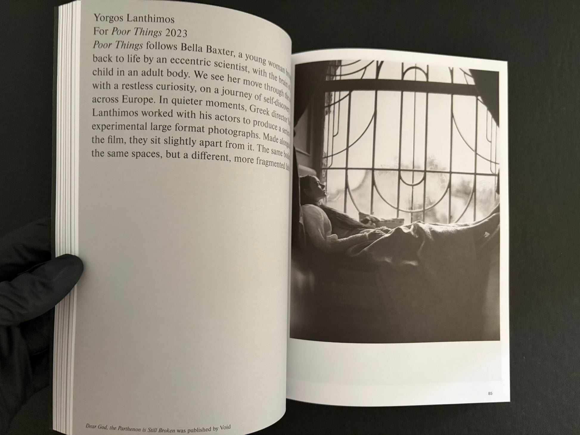 Interior spread from Hotshoe Issue 215 with a reclining figure and a close-up portrait