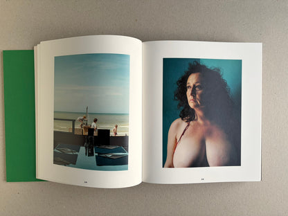 Open Index — Christopher Anderson booklet with a colour spread of a seaside interior and a portrait by the water.