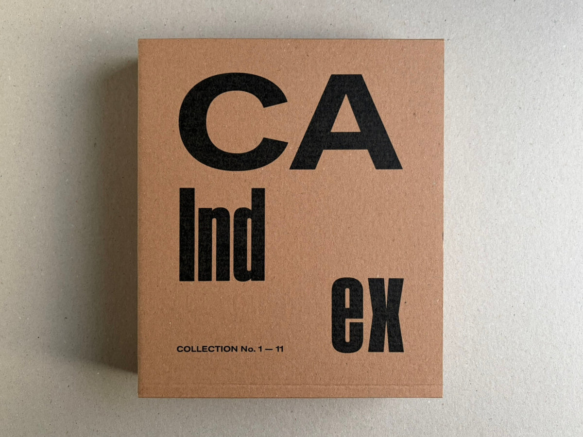 Index — Christopher Anderson slipcase cover, brown cardboard with large black lettering.