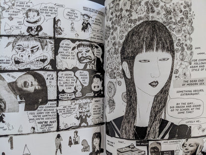 Comic page from "KSKHH" showing stylized facial expressions and narrative chaos
