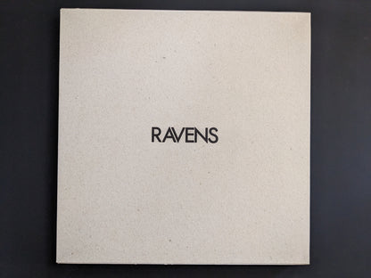 Front cover of "Ravens" by Masahisa Fukase with English title on natural cardboard.