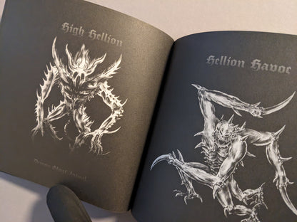 High Hellion and Hellion Havoc monster drawings from Manifester Monsters