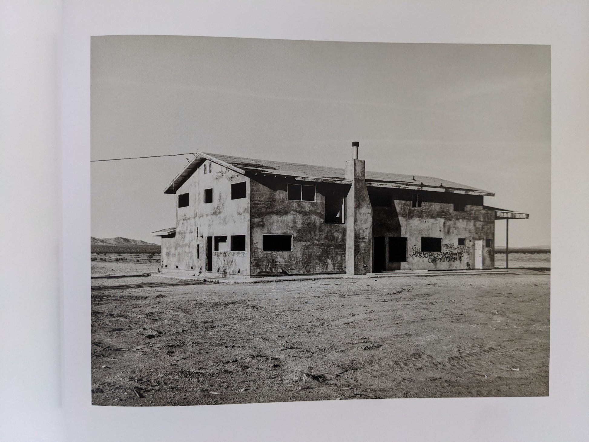 Abandoned two-storey desert structure