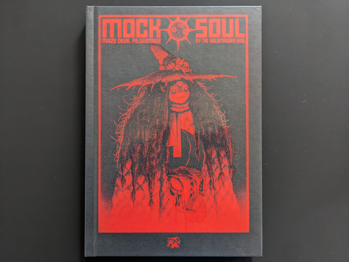 Front cover of Mock Soul: Maze Devil Pilgrimage by The Salamander King with a red demonic figure illustration.