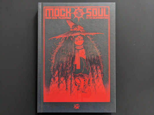 Front cover of Mock Soul: Maze Devil Pilgrimage by The Salamander King with a red demonic figure illustration.