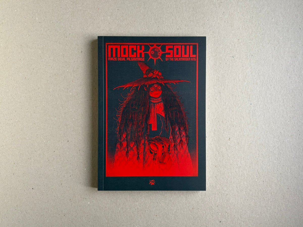 Front cover of Mock Soul "maze devil pilgrimage" softcover, shown flat on a neutral background.