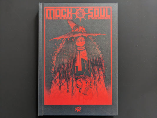 Front cover of Mock Soul: Maze Devil Pilgrimage by The Salamander King featuring a red demonic figure illustration.