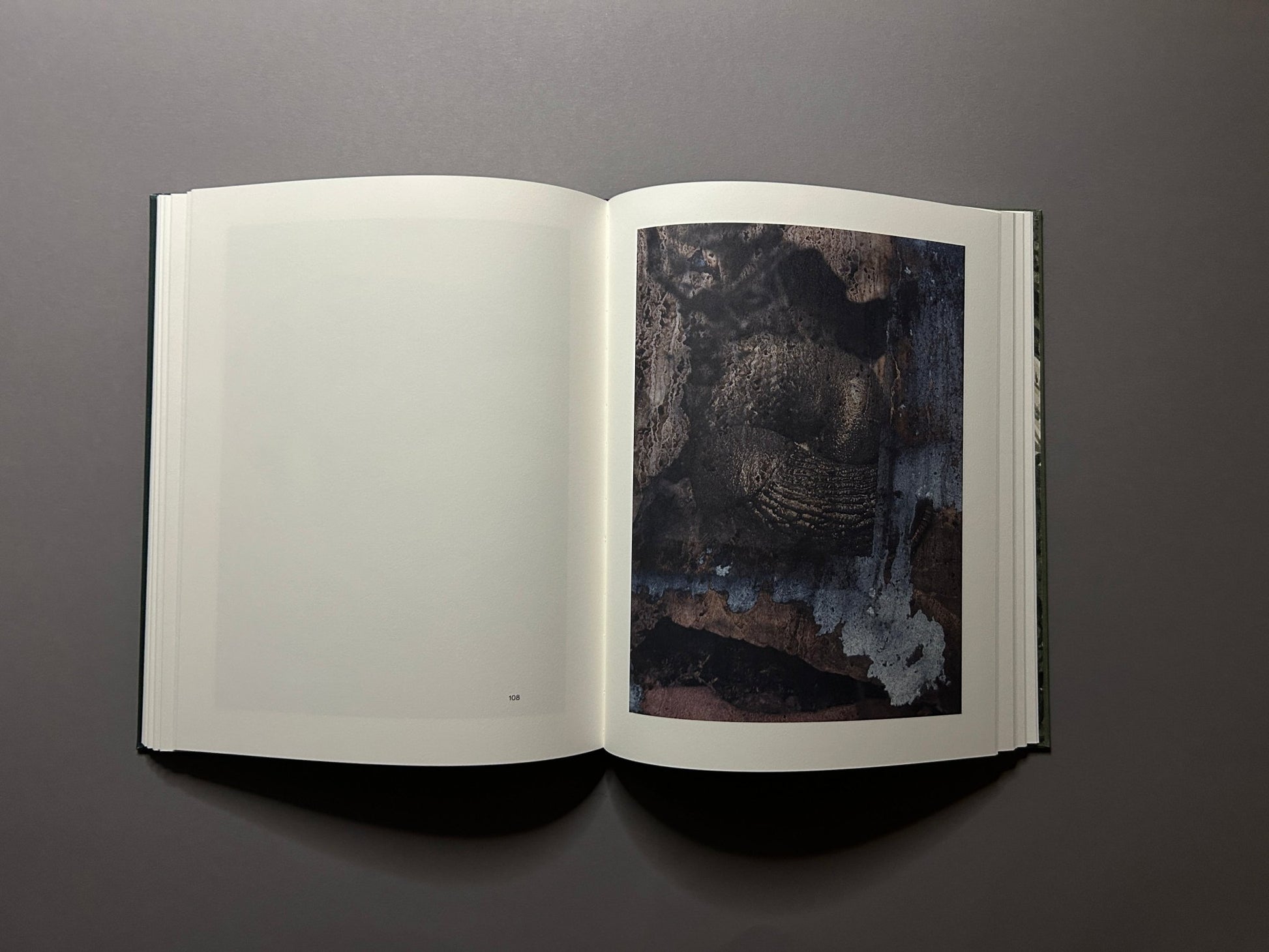 Night Procession by Stephen Gill, open spread with a dark abstract image