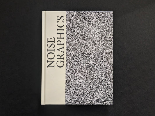 Noise Graphics 1980–1990 cover with cream title strip and black-and-white static pattern.