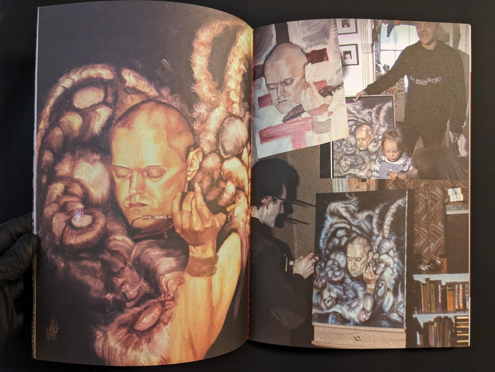 Collage artwork page from the Paranoia Club zine.