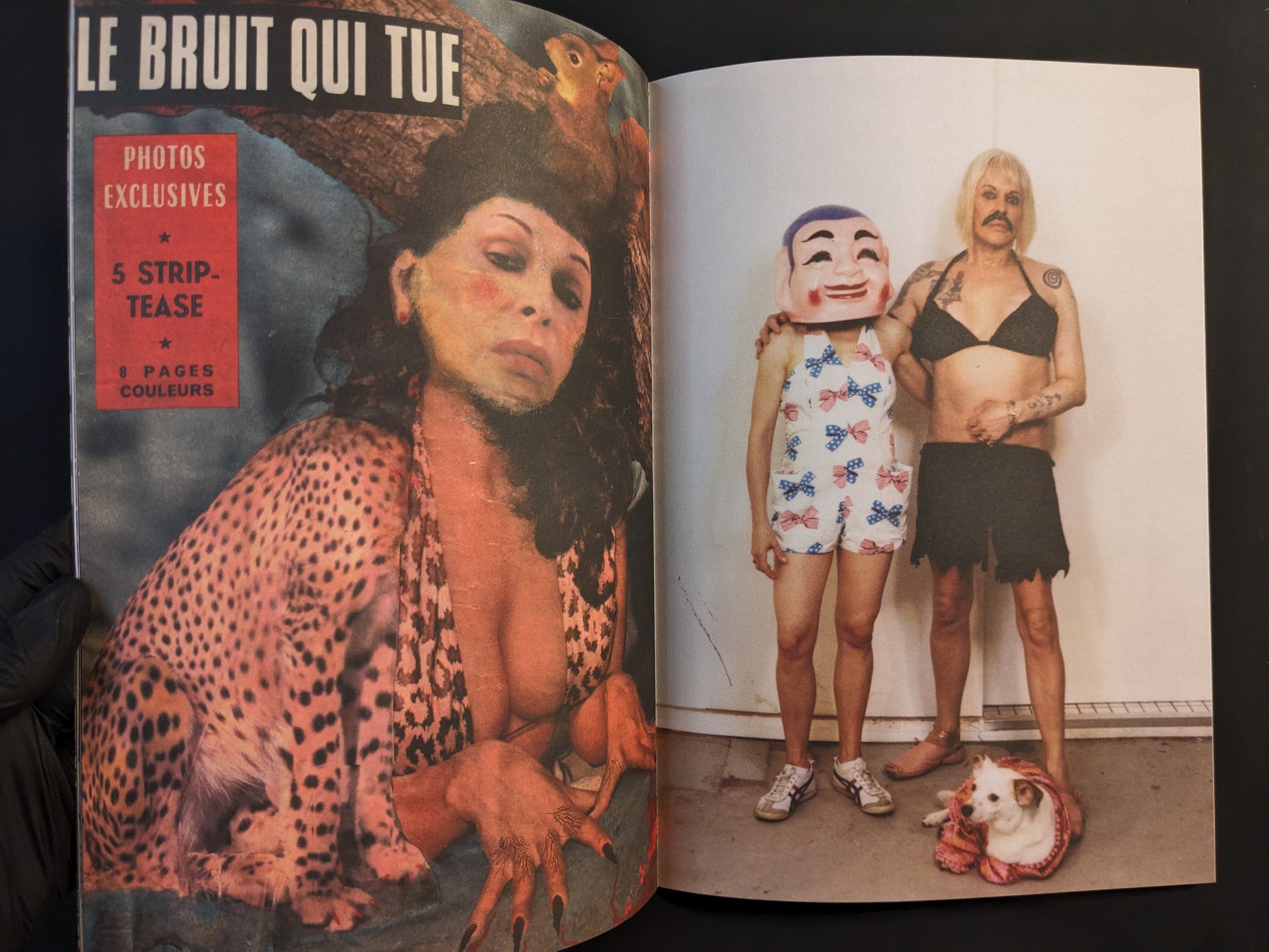 Collage artwork page from the Paranoia Club zine.