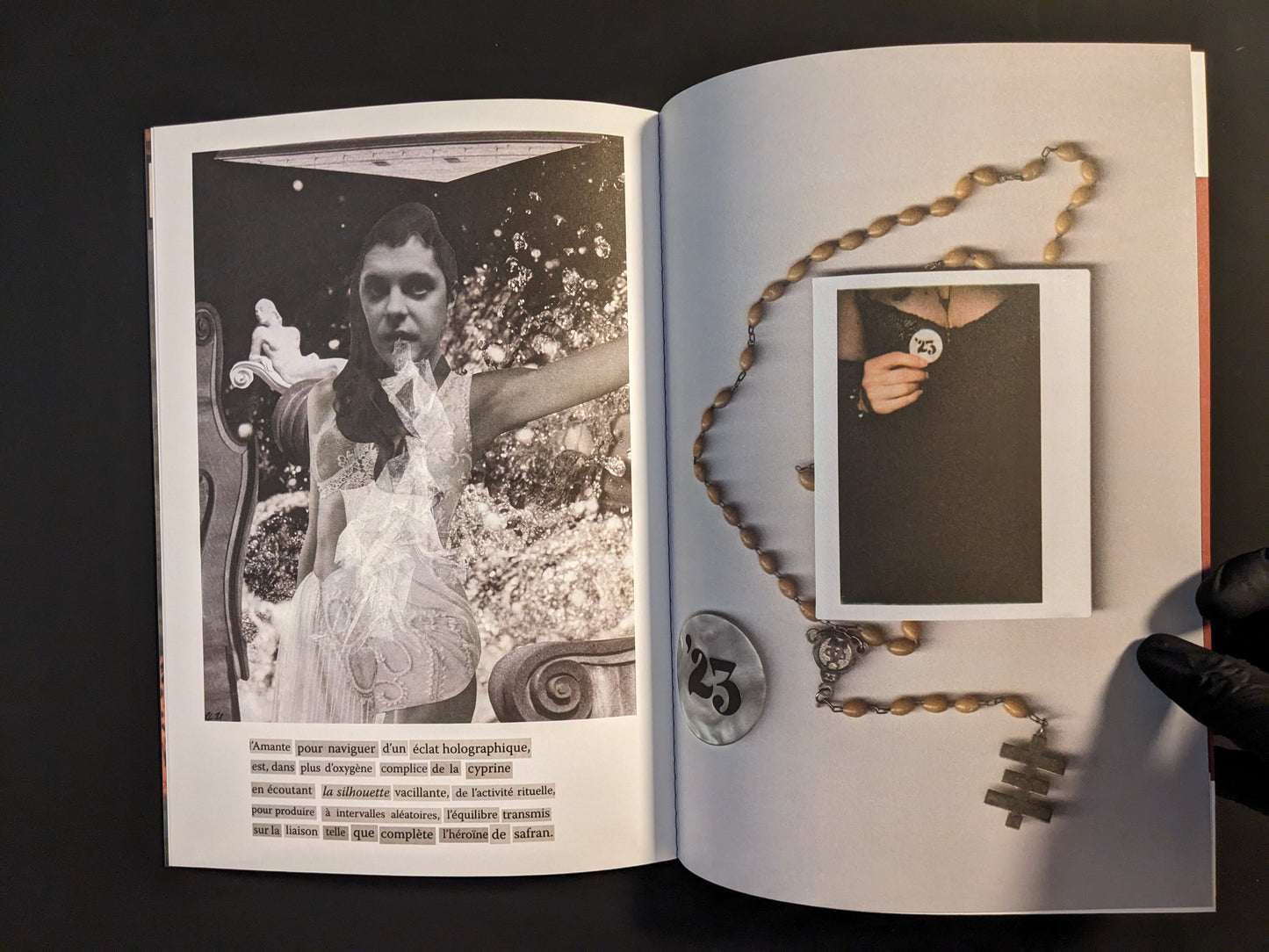 Collage artwork page from the Paranoia Club zine.