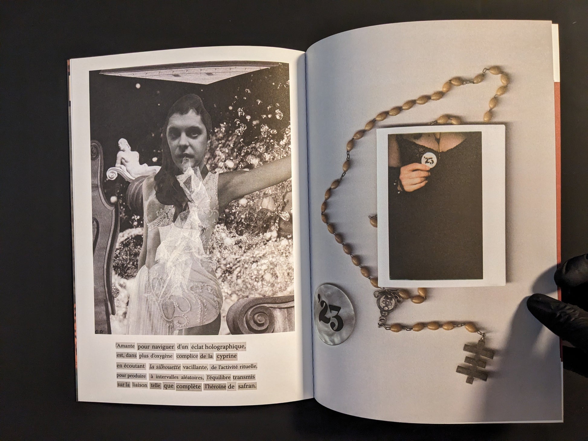 Collage artwork page from the Paranoia Club zine.