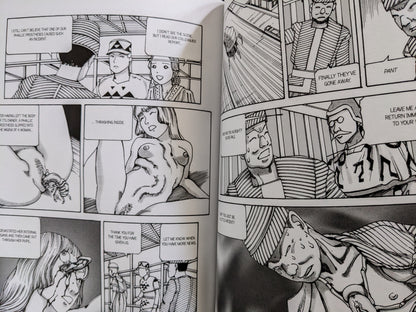 Depiction of erotic and violent consequences of losing control over parasitic prosthetics, shown with explicit body horror