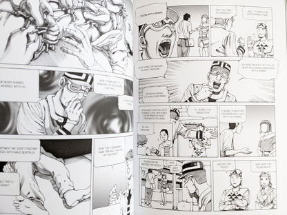 Page from 'Parasitic City #2' featuring dialogue about a pale character and social isolation.