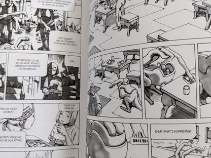 Scene from 'Parasitic City #2' where law enforcement prepares to act on sensitive intel.