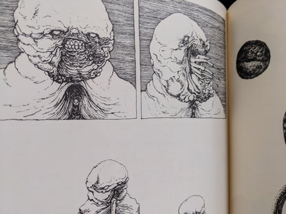 Close-up of a monstrous blob entity with a wide open mouth and detailed textures.