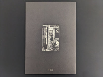 Back cover of Rattling City #1 by Demitri Vassiliadis, published by Hollow Press