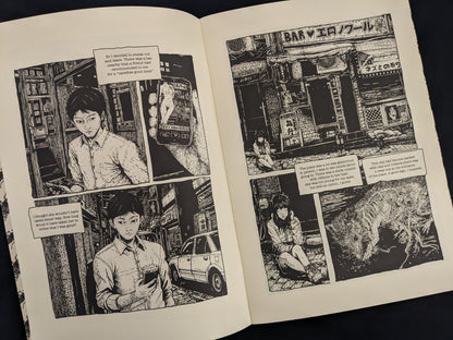Interior page of Rattling City #1 showing city streets and main characters in a dark urban setting
