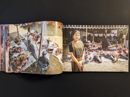 Ritual ceremony with animal offerings in Southeast Asia.
