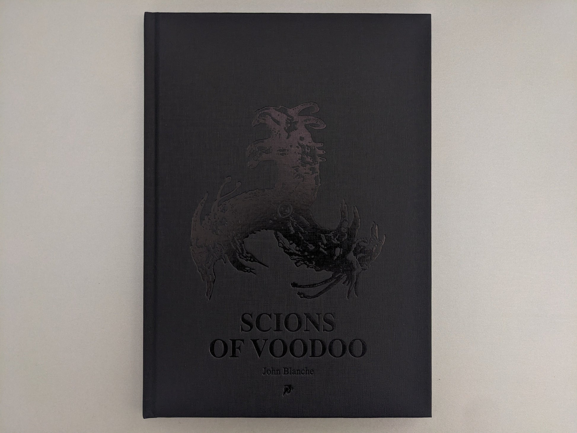 Front cover of Scions of Voodoo by John Blanche, a limited edition Hollow Press hardcover artbook