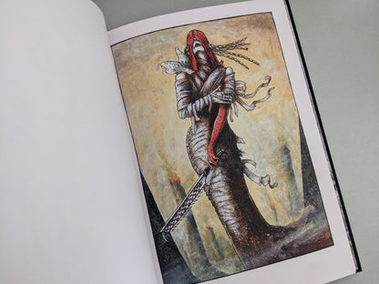 Warrior figure with wrapped body and sword – Scions of Voodoo by John Blanche