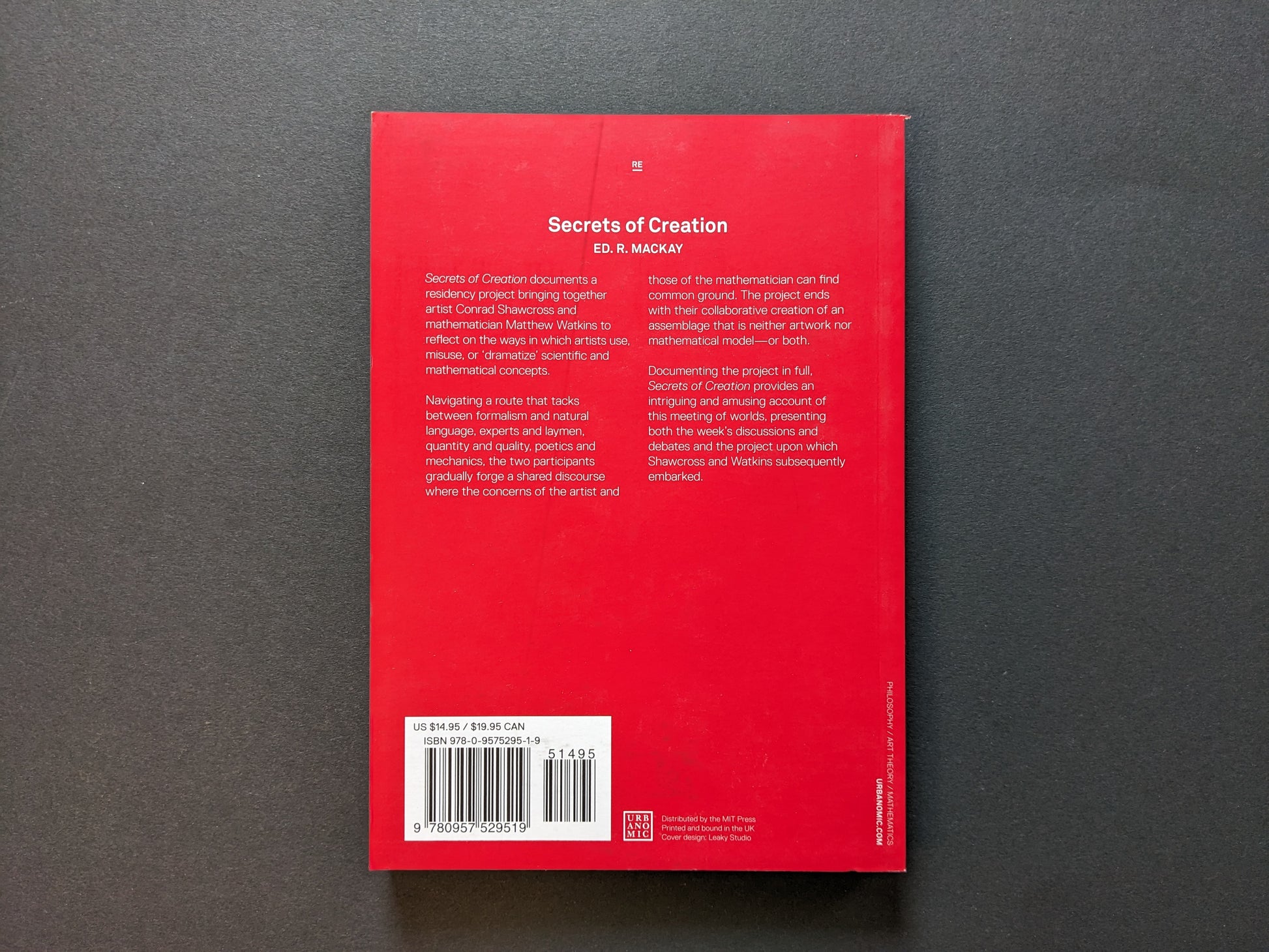 Back cover showing book summary and ISBN.