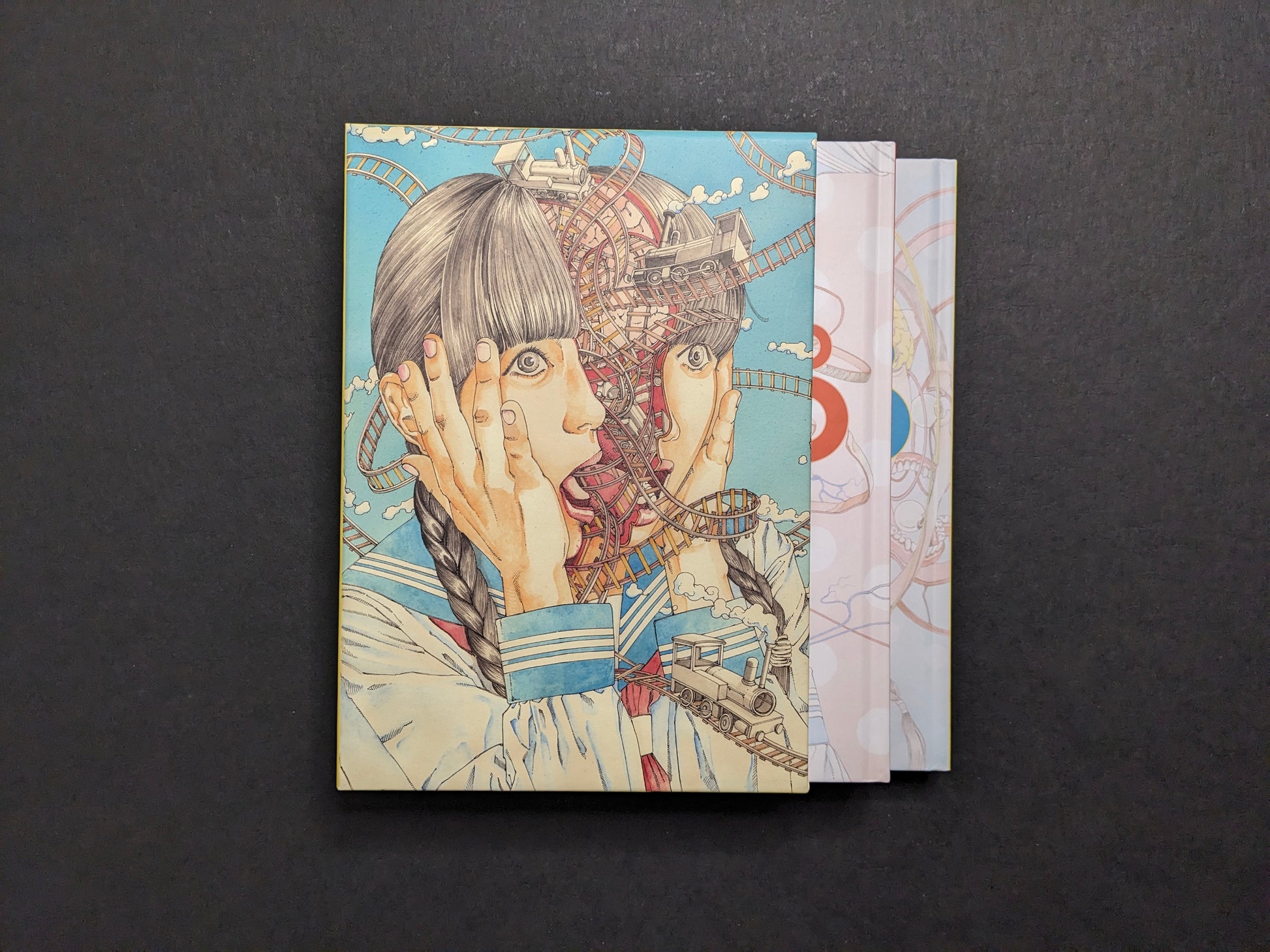 Shintaro Kago Artbook box set hardcovers stacked, cover view