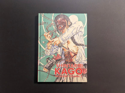 Front cover of Shintaro Kago Artbook Vol. 3 with a surgeon figure, rollercoaster tracks, and anatomical motifs.