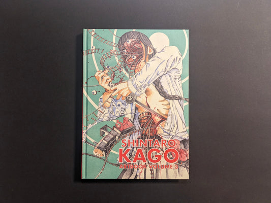 Front cover of Shintaro Kago Artbook Vol. 3 with a surgeon figure, rollercoaster tracks, and anatomical motifs.